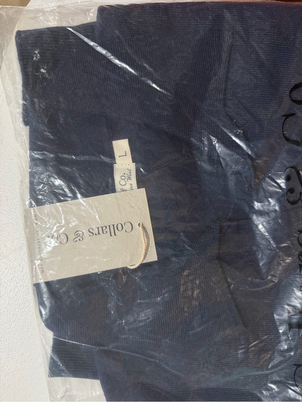 NWT Bellagio Buttonless Long Sleeve Merino Polo - SIZE LARGE - Picture 4 of 4
